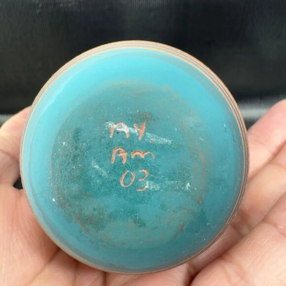 Native American Navajo Indian‎ Hand Etched Bud Vase Hand Made Artist Signed 2003